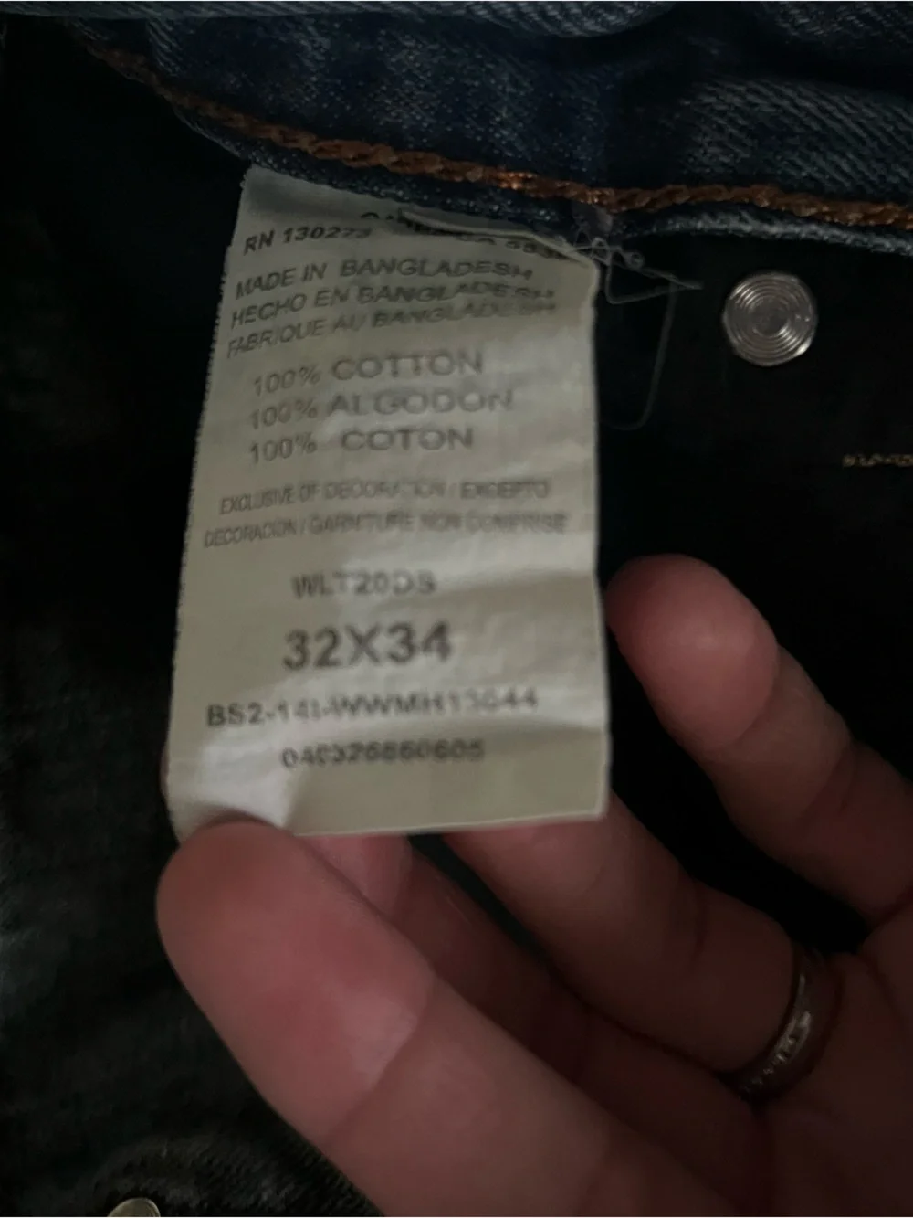 Wrangler Classic Straight Leg Jeans in Dark Blue